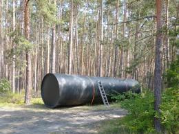 Na terenie leśnictwa Zawada zakopano zbiornik do czerpania wody