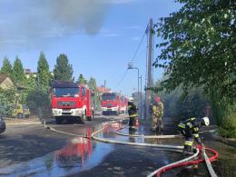 13 zastępów straży gasiło pożar domu w Zdzieszowicach