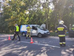 Zderzenie pojazdów na DK38 w powiecie kędzierzyńsko-kozielskim