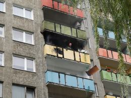 Pożar mieszkania przy ulicy Grota Roweckiego