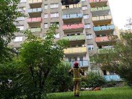Pożar mieszkania przy ulicy Grota Roweckiego