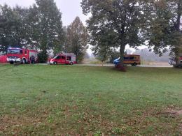 Kierowca ciężarówki uderzył w drzewo. Śmiertelny wypadek w Ujeździe