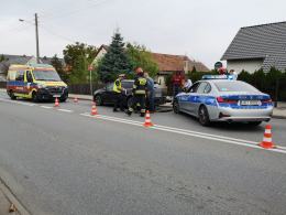 Zderzenie pojazdów w Lędzinach