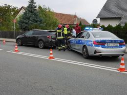 Zderzenie pojazdów w Lędzinach