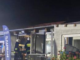Pożar w Borzysławicach - płonął budynek socjalny
