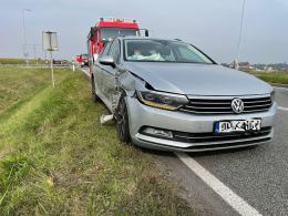 Kolizja w powiecie krapkowickim przy wyjeździe z A4