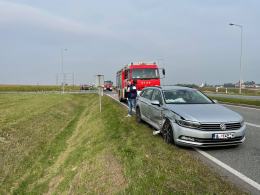 Kolizja w powiecie krapkowickim przy wyjeździe z A4