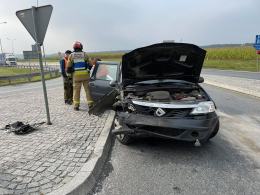 Kolizja w powiecie krapkowickim przy wyjeździe z A4