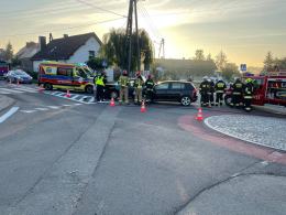 Komprachcice: Jedna osoba poszkodowana po zderzeniu pojazdów