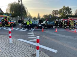 Komprachcice: Jedna osoba poszkodowana po zderzeniu pojazdów