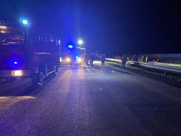 BMW spłonęło na A4