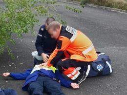 Szkolenie policjantów oddziału prewencji