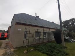 Pożar w domu jednorodzinnym w Głuszynie