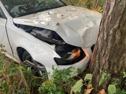 32-latek uciekał swoim audi przed policjantami. Podróż zakończył na drzewie