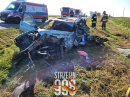 Poważny wypadek w powiecie nyskim. Lądował LPR