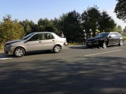 DK 94 zablokowana po zderzeniu 4 samochodów w pobliżu Izbicka