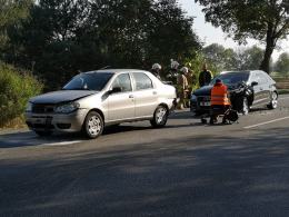 DK 94 zablokowana po zderzeniu 4 samochodów w pobliżu Izbicka
