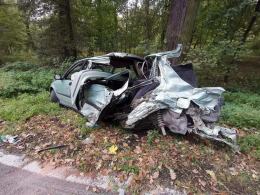 Wypadek w gminie Polska Cerekiew. Doszło do zderzenia osobówki i ciężarówki