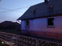 Pożar w budynku jednorodzinnym w powiecie namysłowskim