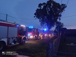 Pożar w budynku jednorodzinnym w powiecie namysłowskim