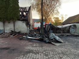 40-latek poważnie poparzony w wyniku pożaru w Szydłowicach. Lądował śmigłowiec LPR