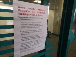 Uniwersytecki Szpital Kliniczny wprowadza czasowe ograniczenia odwiedzin pacjentów