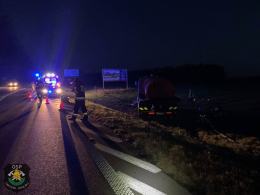 Wypadek samochodu ciężarowego na DK94 w miejscowość Nakło