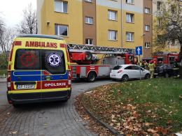 Ewakuacja i działania służb w mieszkaniu na Tatrzańskiej