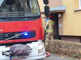 Ewakuacja i działania służb w mieszkaniu na Tatrzańskiej