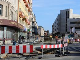 Prace na ulicy 1 Maja w Opolu opóźniają się