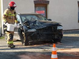 Zderzenie pojazdów w Domecku