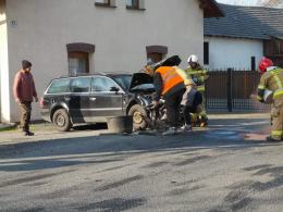 Zderzenie pojazdów w Domecku