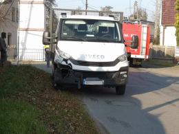 Zderzenie pojazdów w Domecku