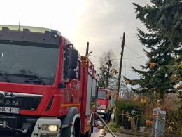 Pożar budynku gospodarczego w miejscowości Wężowice