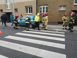 Kolizja przy przejściu dla pieszych na Fabrycznej w Opolu