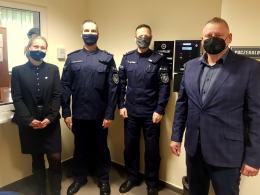 Samoobsługowy alkomat w komisariacie w Kędzierzynie Koźlu