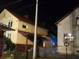 Pożar budynku mieszkalnego w powiecie głubczyckim
