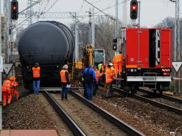 Wagon pociągu towarowego wykoleił się pomiędzy stacjami Opole Główne i Opole Zachodnie
