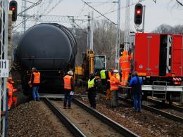 Wagon pociągu towarowego wykoleił się pomiędzy stacjami Opole Główne i Opole Zachodnie