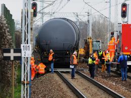 Wagon pociągu towarowego wykoleił się pomiędzy stacjami Opole Główne i Opole Zachodnie