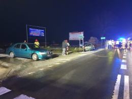 Trzy pojazdy zderzyły się w Biskupicach