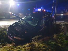 Trzy pojazdy zderzyły się w Biskupicach