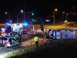 Zderzenie karetki z wozem operacyjnym PSP