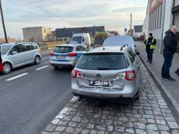 Zderzenie 3 pojazdów w Źlinicach