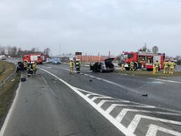 Kolizja na Drodze Krajowej nr 94 w powiecie brzeskim