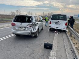 Zderzenie pojazdów na obwodnicy Czarnowąsów