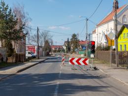 Trwają prace na DW 416 w Kietrzu