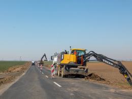 Trwają prace na DW 416 w Kietrzu