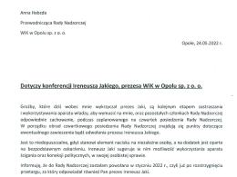 (Oświadczenie Anny Habzda)