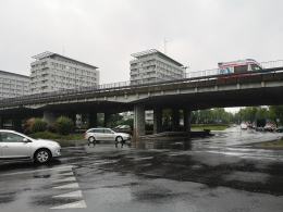 Kolejne prace na estakadzie na rondzie. Tym razem po południu